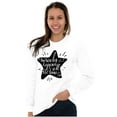 thumbnail image 4 of Miracles Happen All Time Inspiring Women Plus Size Long Sleeve Graphic Tee Brisco Brands 3X, 4 of 5