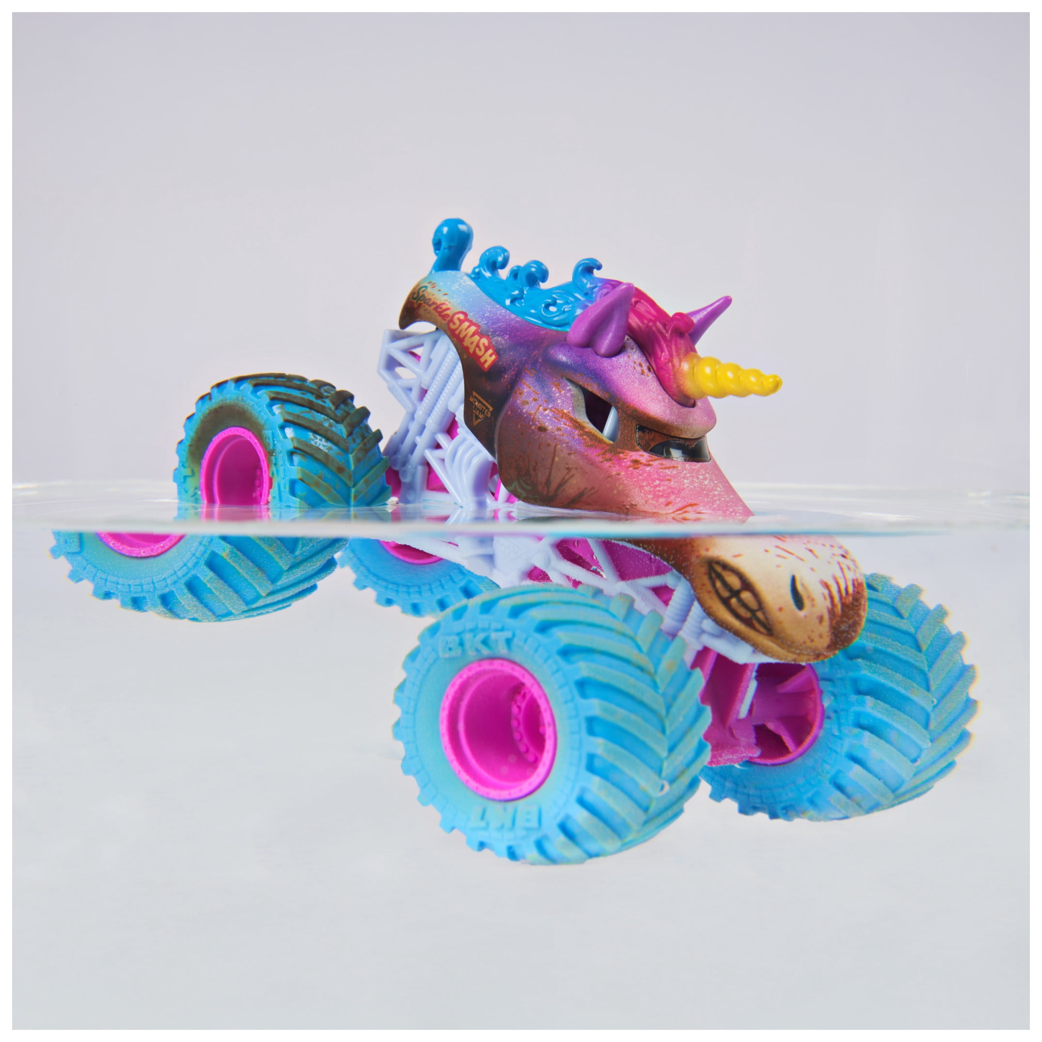 Monster Jam Mud Blasters Sparkle Smash Color Change Monster Jam