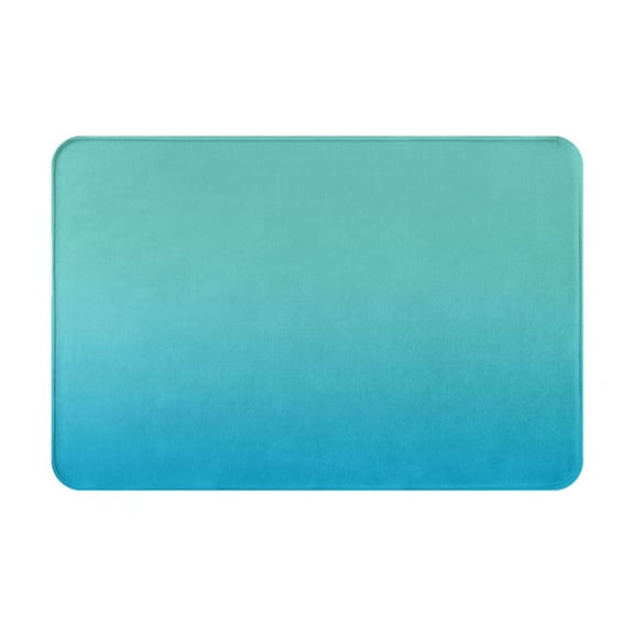 Vsdgher Teal Turquoise Flannel Anti-Slip Floor Mat Comfort Mat Outdoor Rug, Indoor Outdoor Rugs for Home, Office, Laundry 16''x24''in