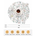thumbnail image 6 of 13 Inch Round Placemats Set of 6, Watercolor Floral Non Slip Heat Insulation PP Table Mats, Spring Botanical Flowers Tree Branches Washable Place Mats for Kitchen Dining Party Table Decor, 6 of 7