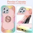 thumbnail image 7 of SUPNICE Shockproof Back Cover Cell Phone Case for Apple iPhone 15 Pro Max, Rainbow Pink, 7 of 7