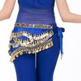 thumbnail image 3 of Fimkaul Womens Men Belt Fashion Belly Wrap Belly Dance Gold Dance Hip Scarf Skirt Belt Belts, 3 of 3