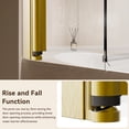 thumbnail image 6 of 34-35.5" W x 58" H Frameless Folding Pivot Bathtub Door, 1/4" Tempered Glass, 6 of 7