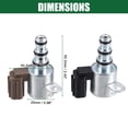 thumbnail image 3 of Unique Bargains Transmission Shift Control Solenoid for Honda Accord 1998-2007 Plastic Metal 28400-P6H-013 Black 2 Pcs, 3 of 7