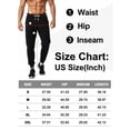 thumbnail image 6 of Men's Sweatpants Athletic Lounge Pants Open Bottom Casual Jersey Pants for Men with Pockets, 6 of 7