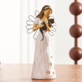 thumbnail image 4 of Statue Commémorative d'Ange Chat, Cadeau d'Amitié pour Amoureuse des Chats, Femmes, 6.7 Pouces, Souvenir de Perte d'Animaux, Figure Sculptée en Résine Peinte à la Main, 4 of 8