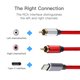 thumbnail image 2 of Cable de audio USB tipo C a 2 RCA macho para amplificador de altavoz de tableta Xiaomi Huawei, 2 of 8