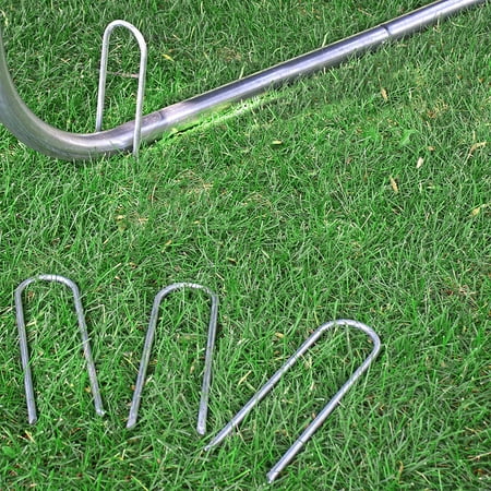 - FeelGlad Outdoor Trampoline Safety Ground Anchor Galvanized Steel Wind Stakes 4-Piece Kit