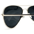 thumbnail image 4 of Unisex Classic Polarized Pilot Military Sunglasses - Nickel Plated Metal - Silver, 4 of 6