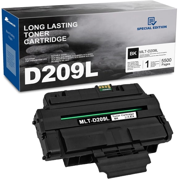 High-Yield MLT-D209L Toner Cartridge Black - Replacement for Samsung 209L MLT-D209L Toner SCX-4826FN SCX-4828FN SCX-4828HN SCX-482X ML-2855ND ML-2853 Printe, 1 Pack