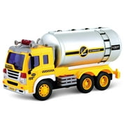 Friction Powered Oil Tanker Truck Toy with Lights and Sounds