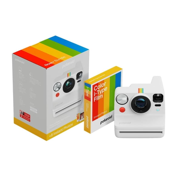 Cámara Instantánea Polaroid Now+ Gen 3 Blanca con Película