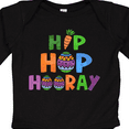 thumbnail image 4 of Inktastic Easter Hip Hop Hooray with Eggs and Carrot Boys or Girls Long Sleeve Baby Bodysuit, 4 of 5