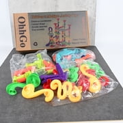 Marble Runs for Kids, 142 Pcs Marble Run Race Coaster Set, Marble Tracks Learning Toy Construction Building Blocks Set, Coaster Maze DIY Toys for Kids