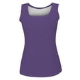 thumbnail image 5 of Weikingp Thick Strap Tank Tops For Women Plus Size Sleeveless Blouse Sleeveless Tops For Women Womens Undershirts Womens Loose Tank Tops Purple 2XL Clearance！, 5 of 5