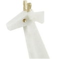 thumbnail image 5 of 7", 16"H White Polystone Cubist Inspired Elephant, Giraffe Sculpture with Gold Accents, by DecMode (2 Count), 5 of 11