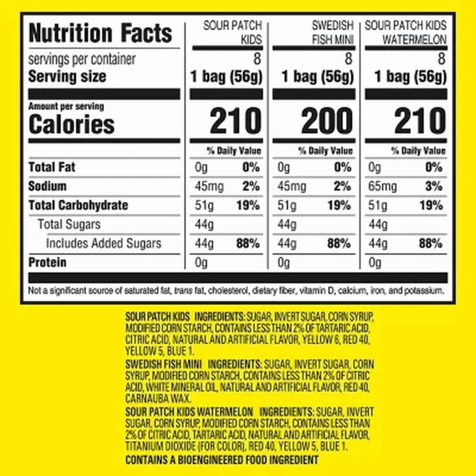 SOUR PATCH KIDS & SWEDISH FISH Variety Pack Candy, 2 Oz., 24 Pk.