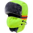thumbnail image 1 of Gorro de invierno unisex ZHAOCHENG 3 en 1 piel sintética orejeras mascarilla extraíble, 1 of 5