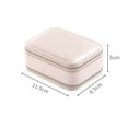 thumbnail image 7 of Visland Jewelry Box Double-sided Jewelry Travel Box Portable Comfortable Faux Leather Mini Display Earring Case for Girls Gift, 7 of 7