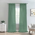 thumbnail image 2 of Loft Living Peoria Sheer Dual Header Indoor Curtain 52 x 95 in Sage, 2 of 7