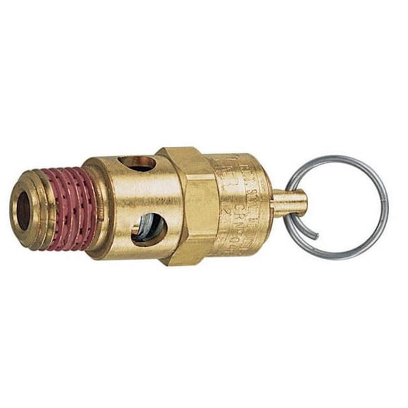 Tru-Flate 21707 125 PSI 0.25 Male NPT Safety Valve