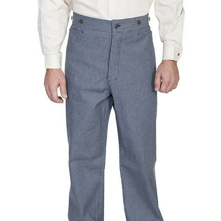 striped suspender pants