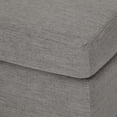 thumbnail image 5 of GDF Studio Judkins Contemporary Fabric Upholstered Ottoman, Ash Gray and Dark Brown, 5 of 5