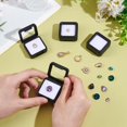 thumbnail image 3 of Black 4Pcs Loose Diamond Display Box 1.57x1.57x0.69 Inch Black Gemstone Display Case with Clear Window Small Gemstone Display Box with Sponge for Collect Gems Diamonds, 3 of 6