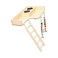 thumbnail image 1 of thinsony Pet Bird Parrot Playground Wooden Ladder Toy Interactive Platform Accessory, 1 of 9