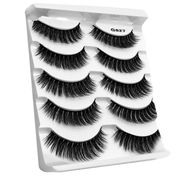 False Eyelashes Natural Clusters Best Rated False Eyelashes Pestañas Postizas Naturales Adhesive Reusable Mink Lashes Real Siberian Mink F^ur Lashes Round Look Long Thick Reusable(Buy 2 get 1 free)