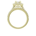 thumbnail image 4 of Unique Moments Lab Grown 1.50 Carat Diamond Radiant Bridal Set, Engagement Ring for Women 10K Yellow Gold, 4 of 5
