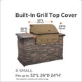 thumbnail image 5 of Classic Accessories Hickory Water-Resistant 32 Inch Built-In BBQ Grill Top Cover, 5 of 6