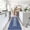 Navy Blue, variant on Senfot 2x8 Braided Print Machine Washable Non Slip Runner Rug for Kitchen Hallway Laundry Room Bedroom Gray