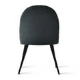 thumbnail image 4 of Jili Creation Contemporary Beige Dining Chair (Set of 4) Black Black Finish, 4 of 5
