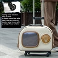 thumbnail image 3 of Maleta Con Ruedas Para Mascotas, Bolsa Con Ruedas Portátil Para Mascotas, Manija Retráctil Espaciosa, Ruedas Con Reducción De Ruido Para Viajes Para Mascotas De 12,5 Kg, 3 of 7