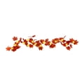 thumbnail image 2 of Thanksgiving Maple Leaf Vine, Fall Harvest Garland Decor, Artificial Autumn Rattan Decoration, Halloween Seasonal Door Wall Fireplace Ornament, Farmhouse Holiday Accent, 2 of 9