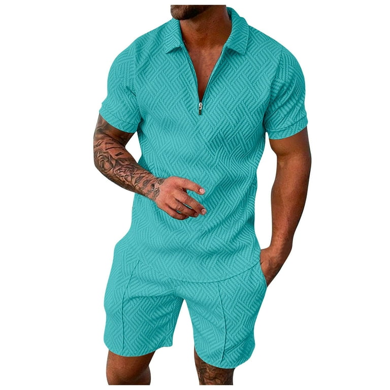 Kagetolytai Suits Men's Short Sets Outfits 2 Piece Summer