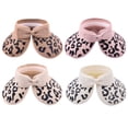 thumbnail image 6 of Fesfesfes Sun Visor for Women Summer UV Sun Protection Wide Brim Visor Empty Top Cap Leopard Print Edge Beach Cap with Bow, 6 of 8