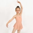 thumbnail image 2 of Virmaxy Solid Color V Neck Sleeveless Camisole Mesh Dress Backless Breathable One Piece Ballet Dance Dress for Practice and Performance, 3-15Y, 2 of 9