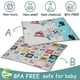 thumbnail image 5 of Tapete de juegos para bebés de 71" x 59", tapetes de juego plegables para el piso, tapete de juegos de espuma impermeable reversible para bebés y niños pequeños, tapete grande antideslizante para gate, 5 of 5