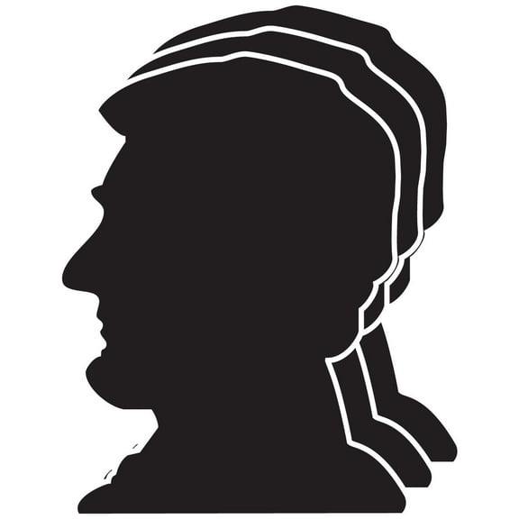 SHAPES ETC. Small Single Color Creative Foam Cut-Outs - Lincoln