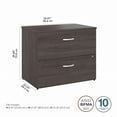 thumbnail image 2 of Studio C Assembled 2 Drawer Lateral File Cabinet in Storm Gray - Engineered Wood, 2 of 8