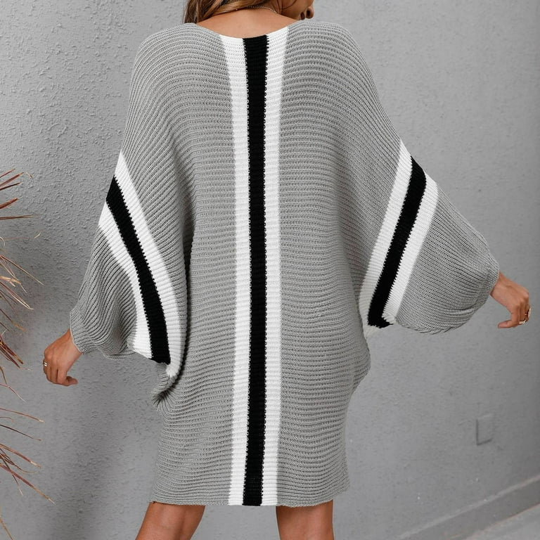 Contrast Bat Sleeve Cardigan Contrast Bat Sleeve Cardigan