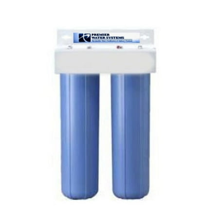 FLUORIDE REMOVAL SYSTEM WHOLEHOUSE DUAL BIG BLUE HOUSING 1