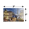 thumbnail image 3 of Old Paris France Eiffel Tower Rectangle Acrylic Fridge Refrigerator Magnet, 3 of 5