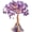 purple, variant on Yvsxxv 1 Purple Amethyst Feng Shui Tree Figurines & Knick-Knacks Crystal Pyramid Base Wealth Decor for Office Home