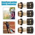 thumbnail image 4 of 3/4 Inch Aluminum Garden Hose Quick Connectors Male and Female Set with Rubber , Leak-Proof O- for Sprinklers, Nozzles, and Watering Tools, 4 of 5