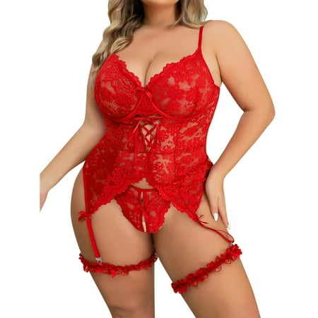Xuewenshw Women s Lingerie Corset Lingerie for Women Plus Size Lingerie Set See Through Lingerie Womens Lingerie Womens Gowns Sleepwear