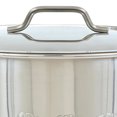 thumbnail image 3 of Bayou Classic 20 Qt Economy Stainless Steel Kettle Stock Pot with Domed Lid, 3 of 6