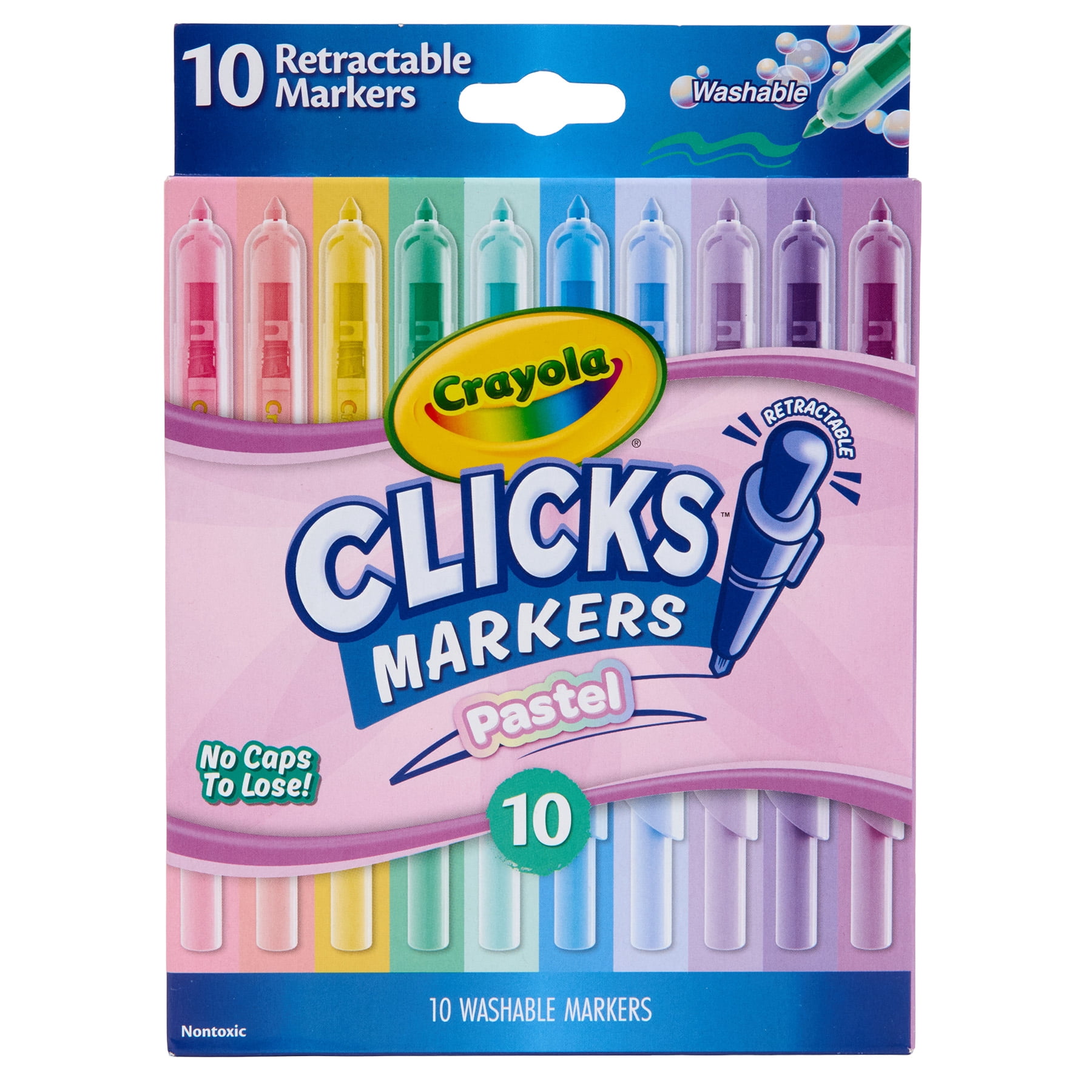 10ct Clicks Markers, Pastel